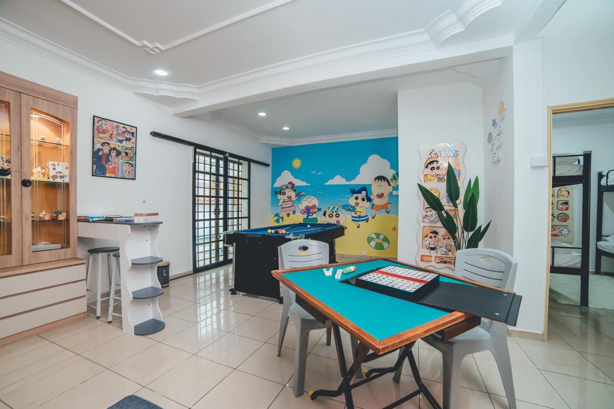 Shinchan Chill 14pax Landed Pooltable Ktv Bbq Bukit Indah